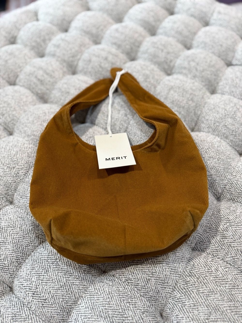 Merit Beauty Corduroy Signature Bag